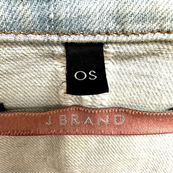 J Brand Distressed Light Wash Denim Jacket Size M - Picture 5 of 10